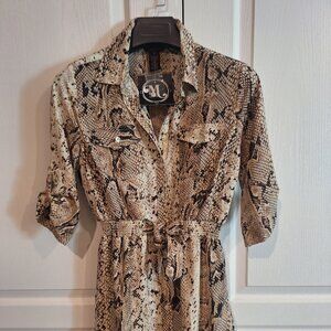 BRAND NEW - Women's Snakeskin Print Dress